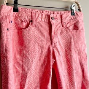 Gap Always Skinny Coral Snake Denim Jeans